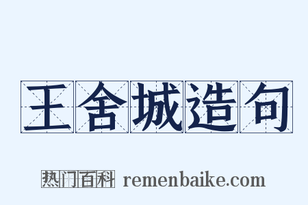 王舍城造句是什么意思的图片